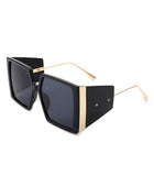 Square Oversize Flat Top Fashion Sunglasses