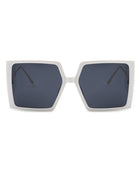 Square Oversize Flat Top Fashion Sunglasses