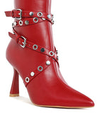 Jaunts Eyelets & Studs Harness Ankle Boots