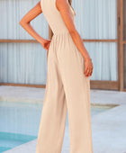 Mock Neck Sleeveless Wide Leg Jumpsuit - Body By J'ne