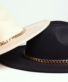 CHAIN BELT FEDORA HAT