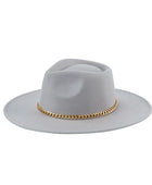 CHAIN BELT FEDORA HAT