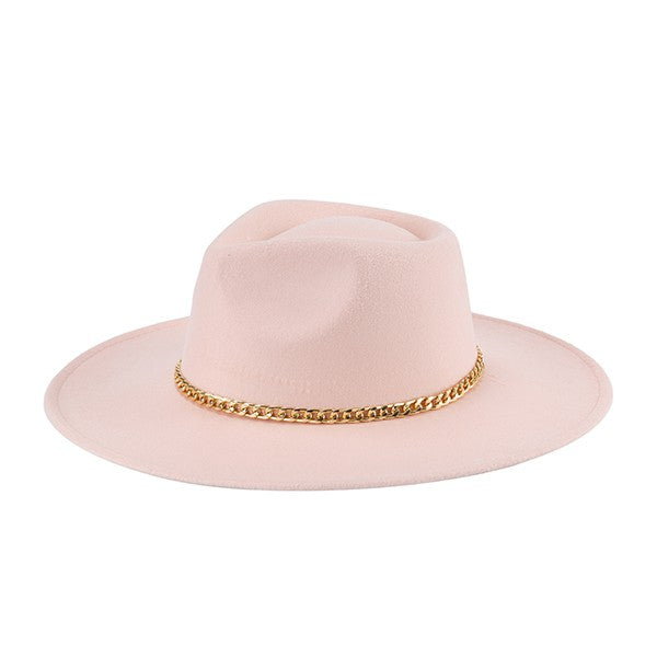 CHAIN BELT FEDORA HAT - Body By J'ne