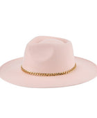 CHAIN BELT FEDORA HAT