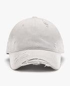 Distressed Adjustable Cotton Hat - Body By J'ne