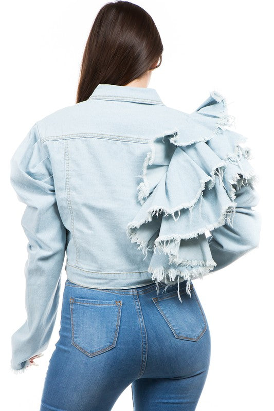 HAPPY PLACE DENIM JACKET