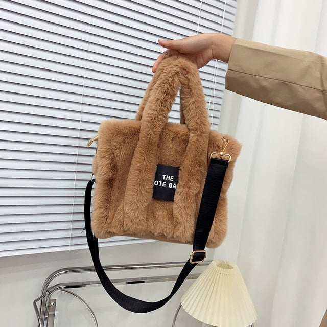 Designer Faux Fur Tote Bag - Body By J'ne