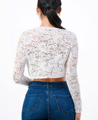 long sleeve lace bolero