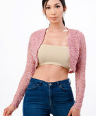 long sleeve lace bolero