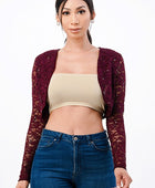 long sleeve lace bolero