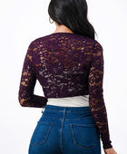 long sleeve lace bolero