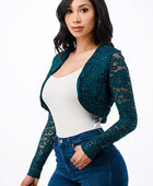 long sleeve lace bolero