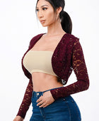 long sleeve lace bolero