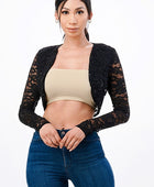 long sleeve lace bolero