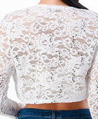 long sleeve lace bolero