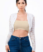 long sleeve lace bolero