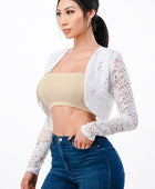 long sleeve lace bolero