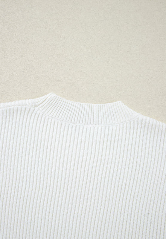 Heart Sequin Round Neck Long Sleeve Sweater - Body By J'ne