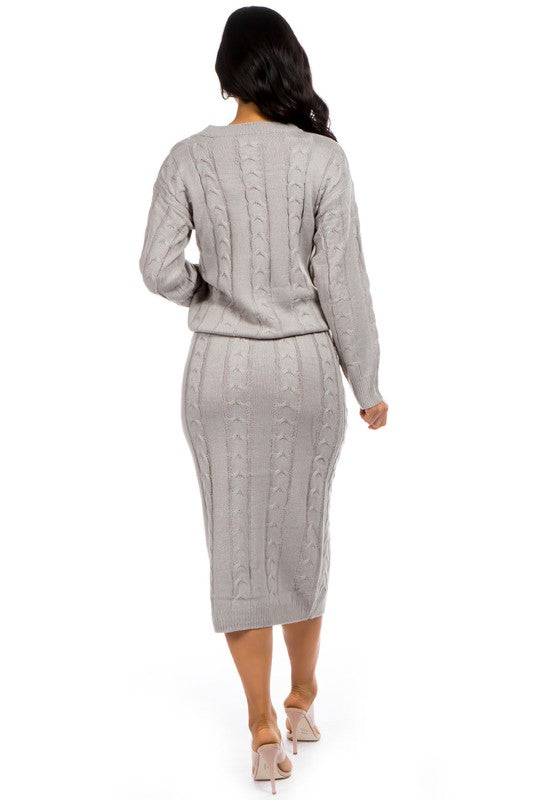 GOOD INTENTIONS SWEATER DRESS - Body By J'ne