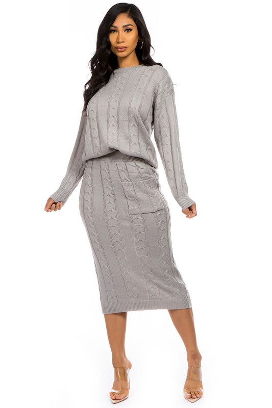 GOOD INTENTIONS SWEATER DRESS - Body By J'ne