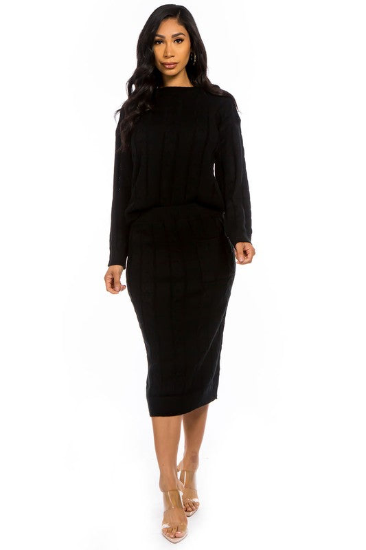 GOOD INTENTIONS SWEATER DRESS - Body By J'ne