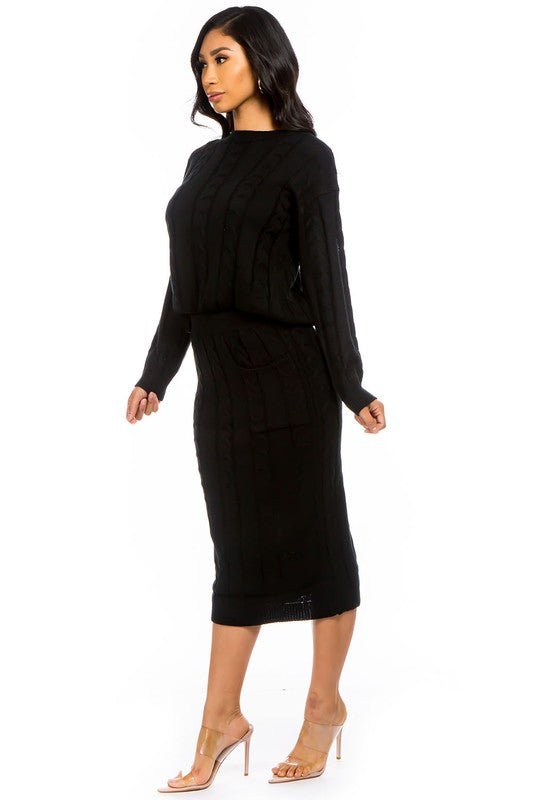 GOOD INTENTIONS SWEATER DRESS - Body By J'ne