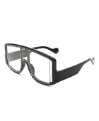 Square Oversize Shield Fashion Visor Sunglasses