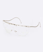 Crystal Pave Iconic Oversize Sunglassses