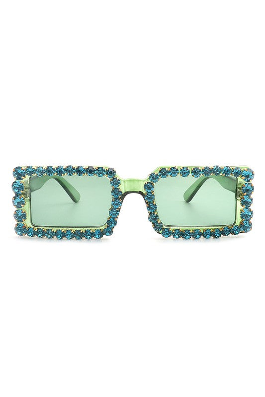 Diamond Rhinestone Square Sunglasses