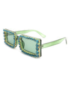 Diamond Rhinestone Square Sunglasses