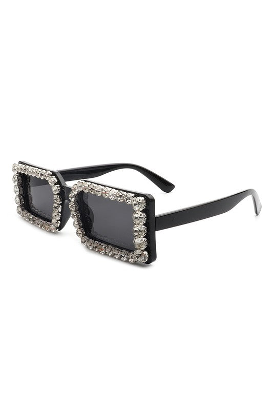 Diamond Rhinestone Square Sunglasses