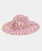 Fame Checkered Straw Weave Sun Hat - Body By J'ne