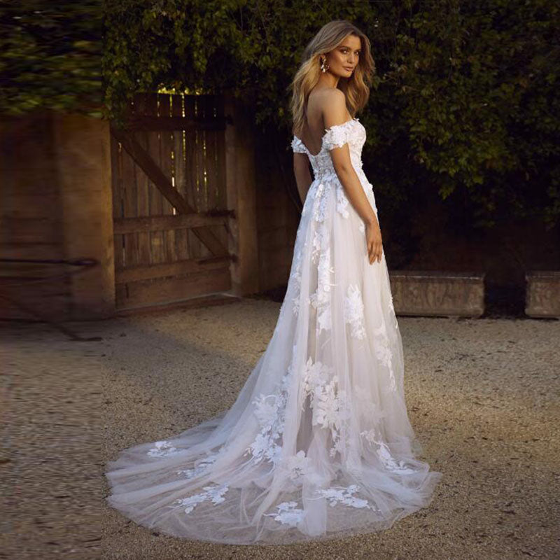In love Lace Wedding A-Line Bridal Dress - Body By J'ne