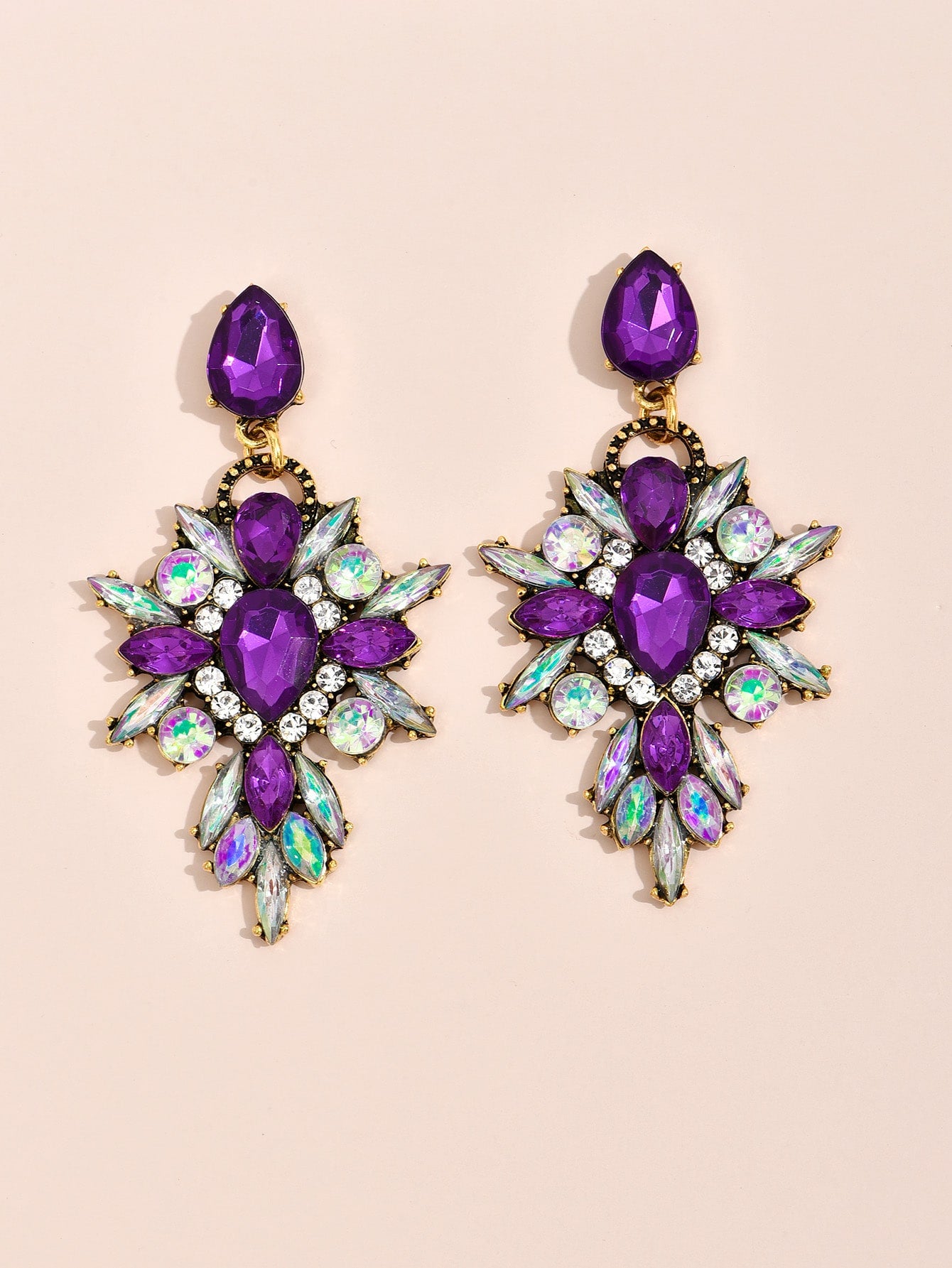 Rhinestone Drop Earrings