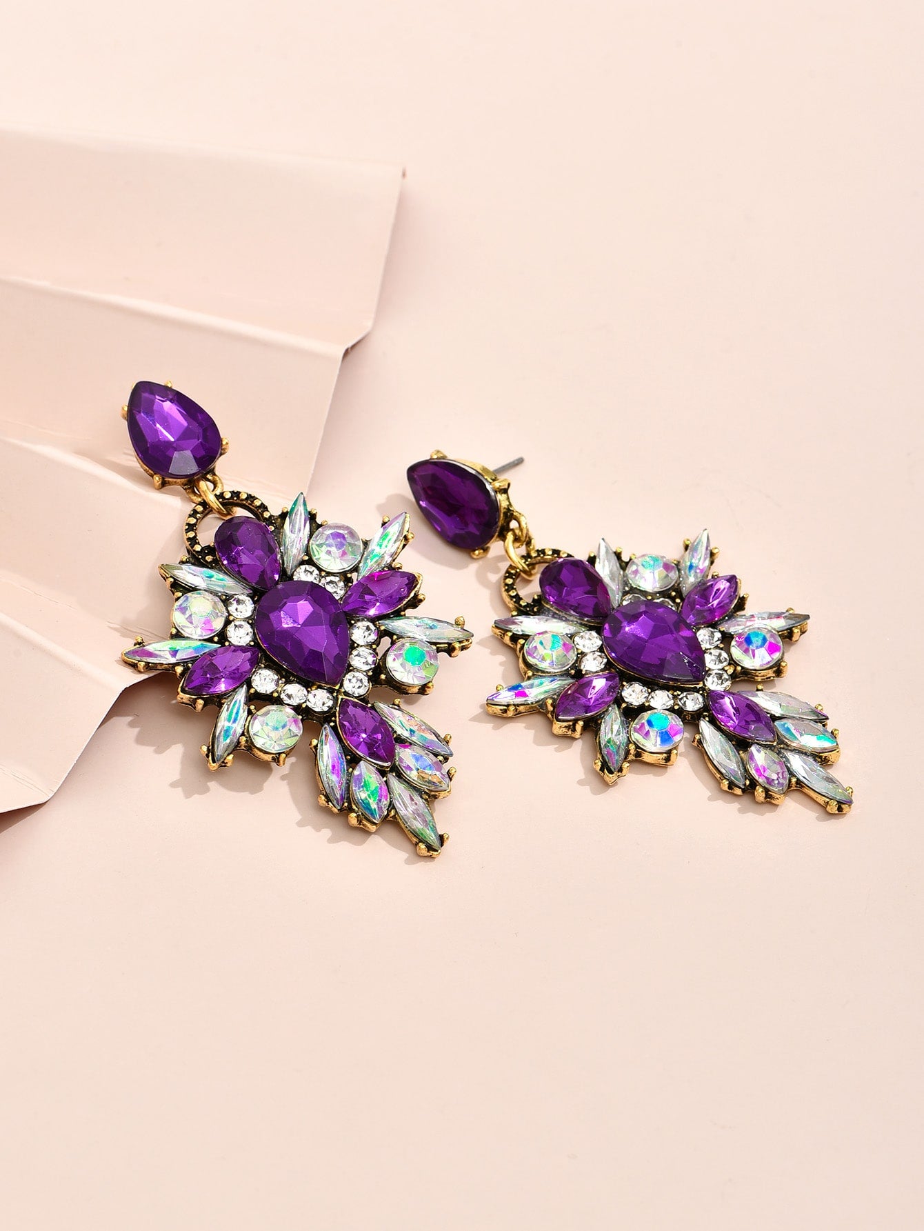 Rhinestone Drop Earrings