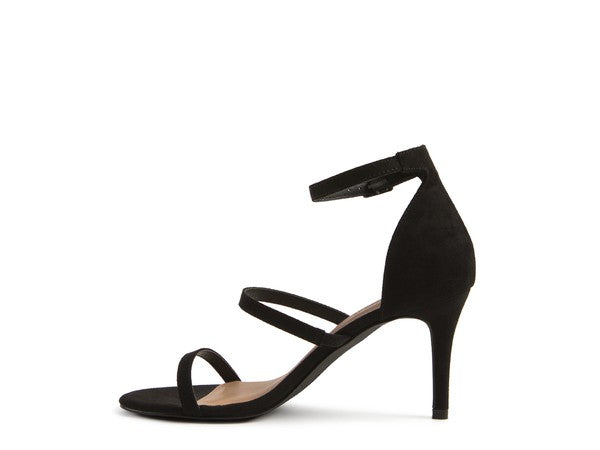 KAZAKI MID HEEL ANKLE STRAP SANDAL - Body By J'ne