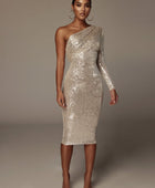 Oblique Wrapped Evening Dress - Body By J'ne