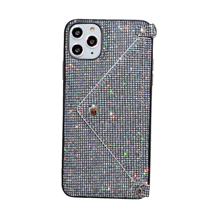 Mobile Phone Shell Luxury Sequins Card Wallet With Lanyard New P40pro Protective Cover - Body By J'ne