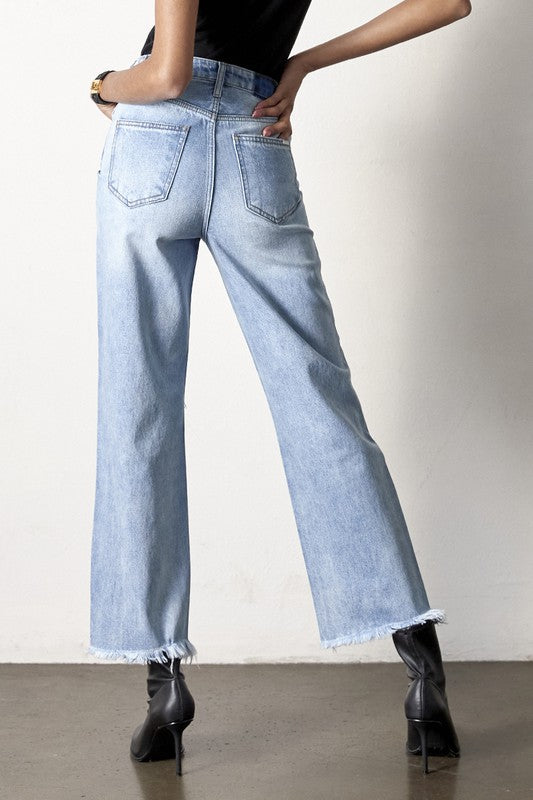 FLIP STRAIGHT JEANS - Body By J'ne