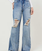 High Rise Wide Leg Jeans in a Vintage Acid Wash