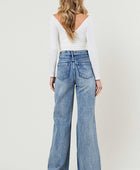 High Rise Wide Leg Jeans in a Vintage Acid Wash