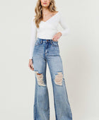 High Rise Wide Leg Jeans in a Vintage Acid Wash