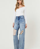 High Rise Wide Leg Jeans in a Vintage Acid Wash