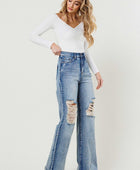 High Rise Wide Leg Jeans in a Vintage Acid Wash