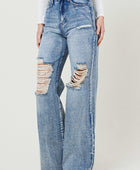 High Rise Wide Leg Jeans in a Vintage Acid Wash