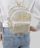 Clear Studded Iconic Backpack