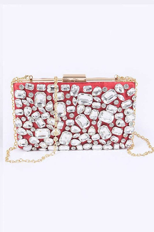 Bejeweled Crystal Iconic Box Clutch - Body By J'ne