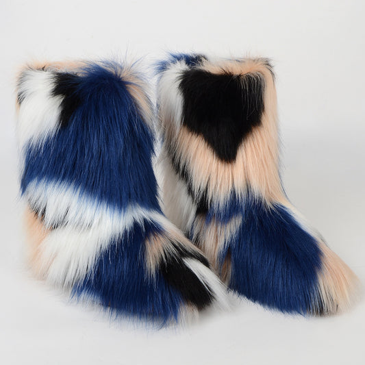 Warm and Furry Faux Snow Boots - Body By J'ne