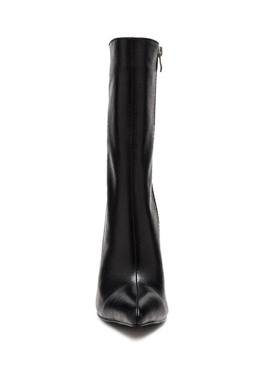 NAGINI Over Ankle Pointed Toe High Heeled Boot - Body By J'ne