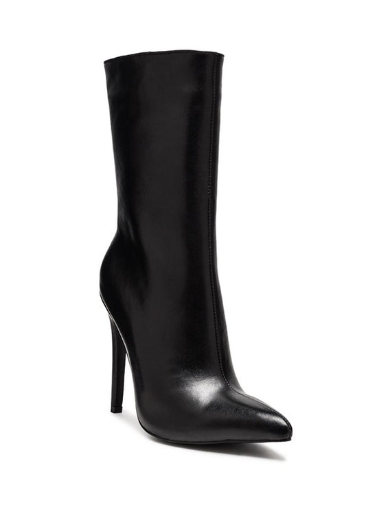 NAGINI Over Ankle Pointed Toe High Heeled Boot - Body By J'ne